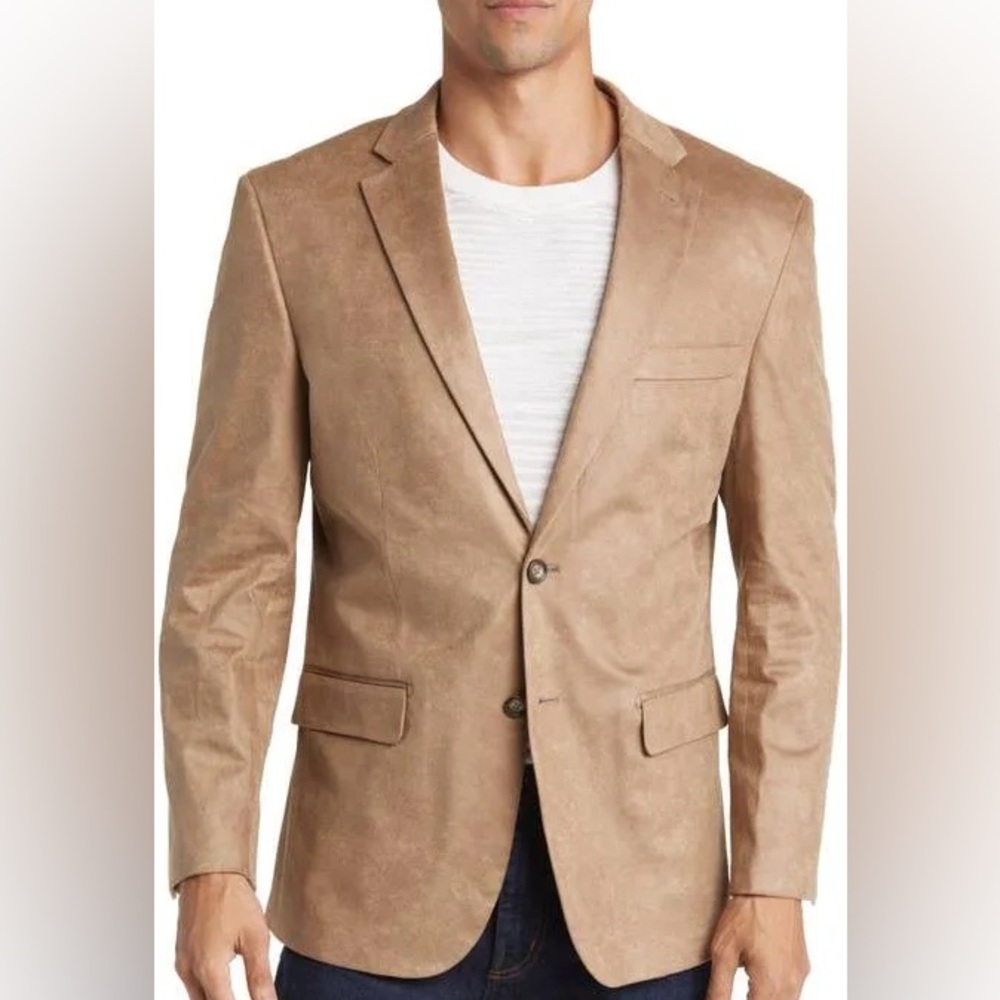 Ralph Lauren Tan Suede Sport Coat Blazer